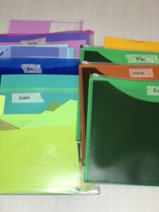 zip folders for paper scraps