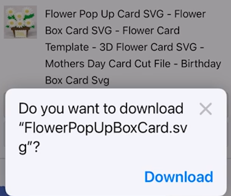 download the file to your iPhone