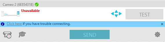 test cut option on the send panel