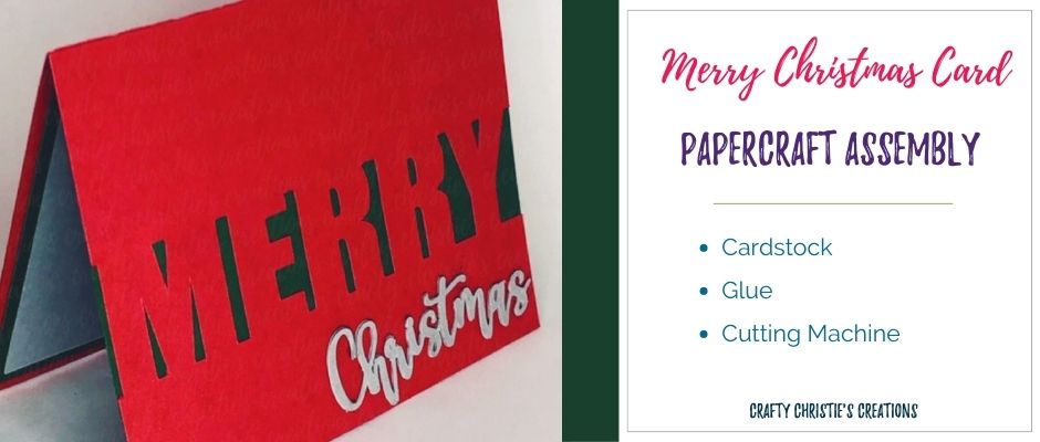 merry christmas card assembly