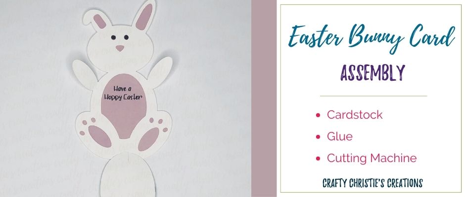 Easter Bunny card svg assembly