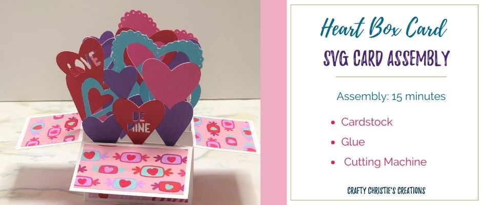 Heart Box Card SVG Assembly