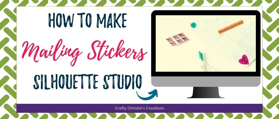 how to make print and cut mailing stickers