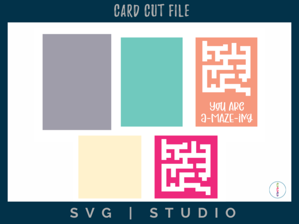 Maze Card by CCC - the actual layers for the card