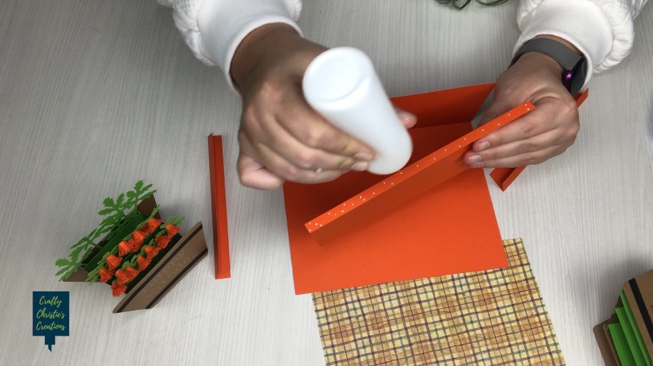 use glue to attach the envelope parts